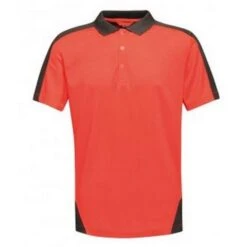 Regatta Contrast Coolweave Pique Polo Shirt (Black/Classic Red) -Hiking Gear Shop k0129a1cdc6884457e067301523be0577
