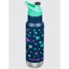 Klean Kanteen Kid Insulated Classic Narrow Sport Cap 12oz (355ml) - Navy Hearts