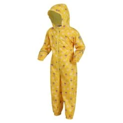 Regatta Childrens/Kids Pobble Peppa Pig Floral Waterproof Puddle Suit (Maize Yellow) -Hiking Gear Shop k085d15922d4b5a9031dbbf11208e7d52