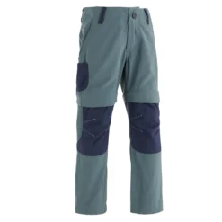 Quechua Modular Hiking Trousers - MH500 KID Grey/blue - Children 2
