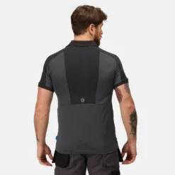 Regatta Mens Offensive Wicking Polo Shirt (Black) -Hiking Gear Shop k0e4c5f4b73158d28aab5bc9315c536ab