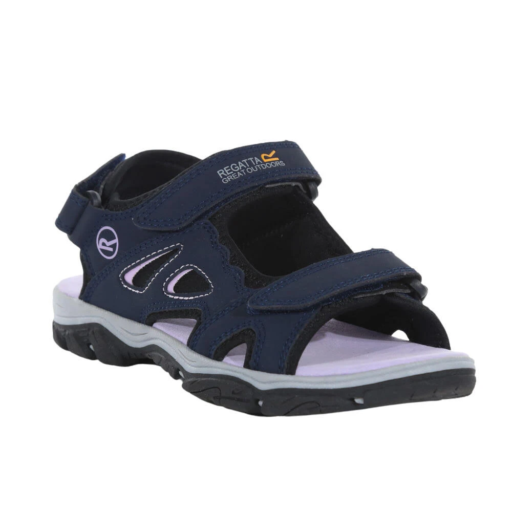 Regatta Womens/Ladies Holcombe Vent Sandals (Navy/Lilac) 1 Regatta Womens/Ladies Holcombe Vent Sandals (Navy/Lilac)
