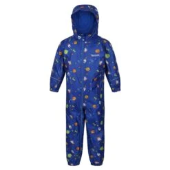 Regatta Childrens/Kids Peppa Pig Space Waterproof Puddle Suit (Surf Spray)