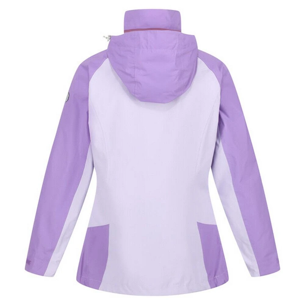 Regatta Womens/Ladies Calderdale IV Waterproof Jacket (Pastel Lilac/Light Amethys) 2 Regatta Womens/Ladies Calderdale IV Waterproof Jacket (Pastel Lilac/Light Amethys) - Image 2