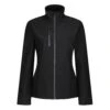 Regatta Womens/Ladies Honestly Made Softshell Jacket (Black)