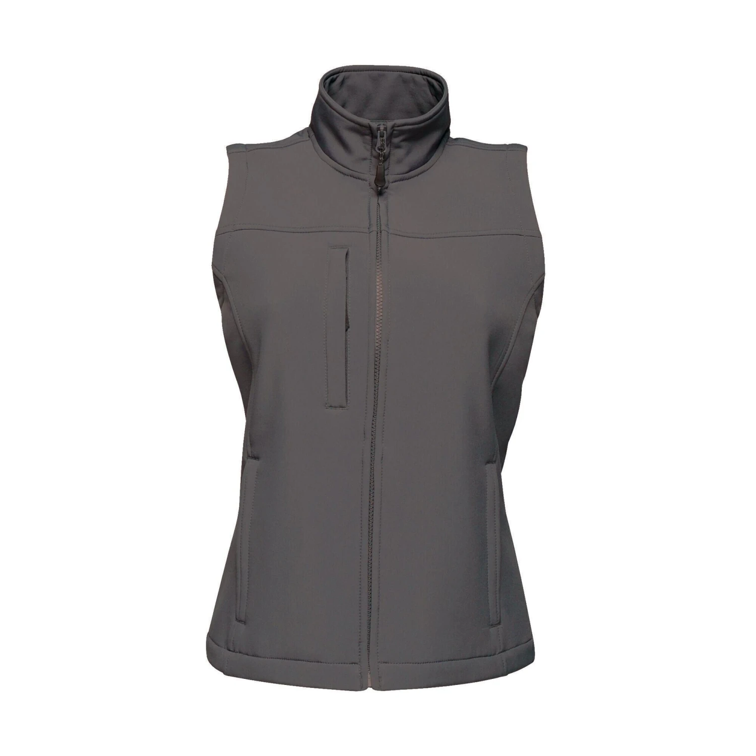 Regatta Womens/Ladies Flux Soft Shell Bodywarmer (Seal Grey/Seal Grey) 1 Regatta Womens/Ladies Flux Soft Shell Bodywarmer (Seal Grey/Seal Grey)