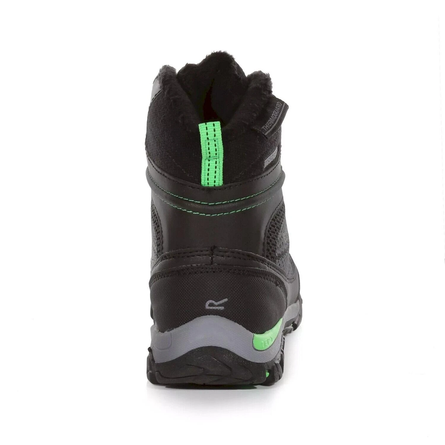 Regatta Childrens/Kids Hawthorn Evo Walking Boots (Black/Summer Green) 2 Regatta Childrens/Kids Hawthorn Evo Walking Boots (Black/Summer Green) - Image 2