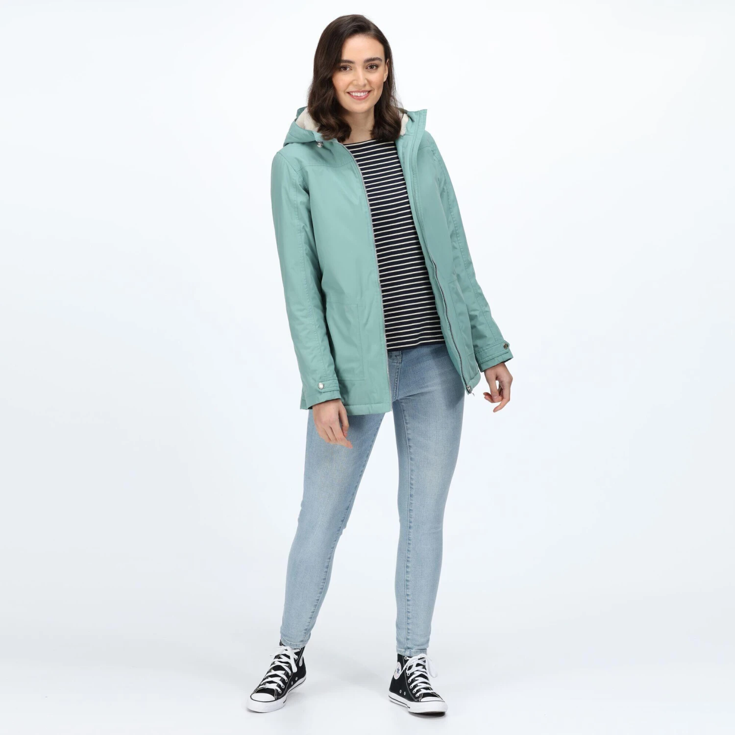 Regatta Womens/Ladies Bergonia II Hooded Waterproof Jacket (Molten Red) 10 Regatta Womens/Ladies Bergonia II Hooded Waterproof Jacket (Molten Red) - Image 10