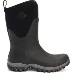 Muck Boots Arctic Sport Mid Textile/Weather Wellingtons BLACK
