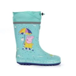 Regatta Childrens/Kids Peppa Pig Splash Square Wellington Boots (Aruba Blue) -Hiking Gear Shop k416c5ce2917de2289a4fa77a2b541b69