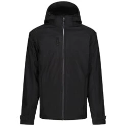 Regatta Mens Erasmus 4 In 1 Soft Shell Jacket (Black)