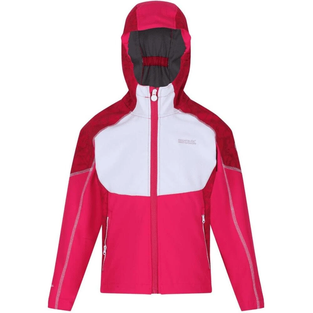 Regatta Childrens/Kids Acidity IV Reflective Hooded Softshell Jacket (Duchess 1 Regatta Childrens/Kids Acidity IV Reflective Hooded Softshell Jacket (Duchess