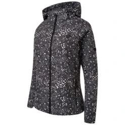 Dare 2b Womens/Ladies Far Out Dotted Soft Shell Jacket (Black/White) -Hiking Gear Shop k49f74ecf83eb7cb705f66094b9a04142