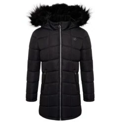 Dare 2b Girls Striking Hooded Parka (Black)
