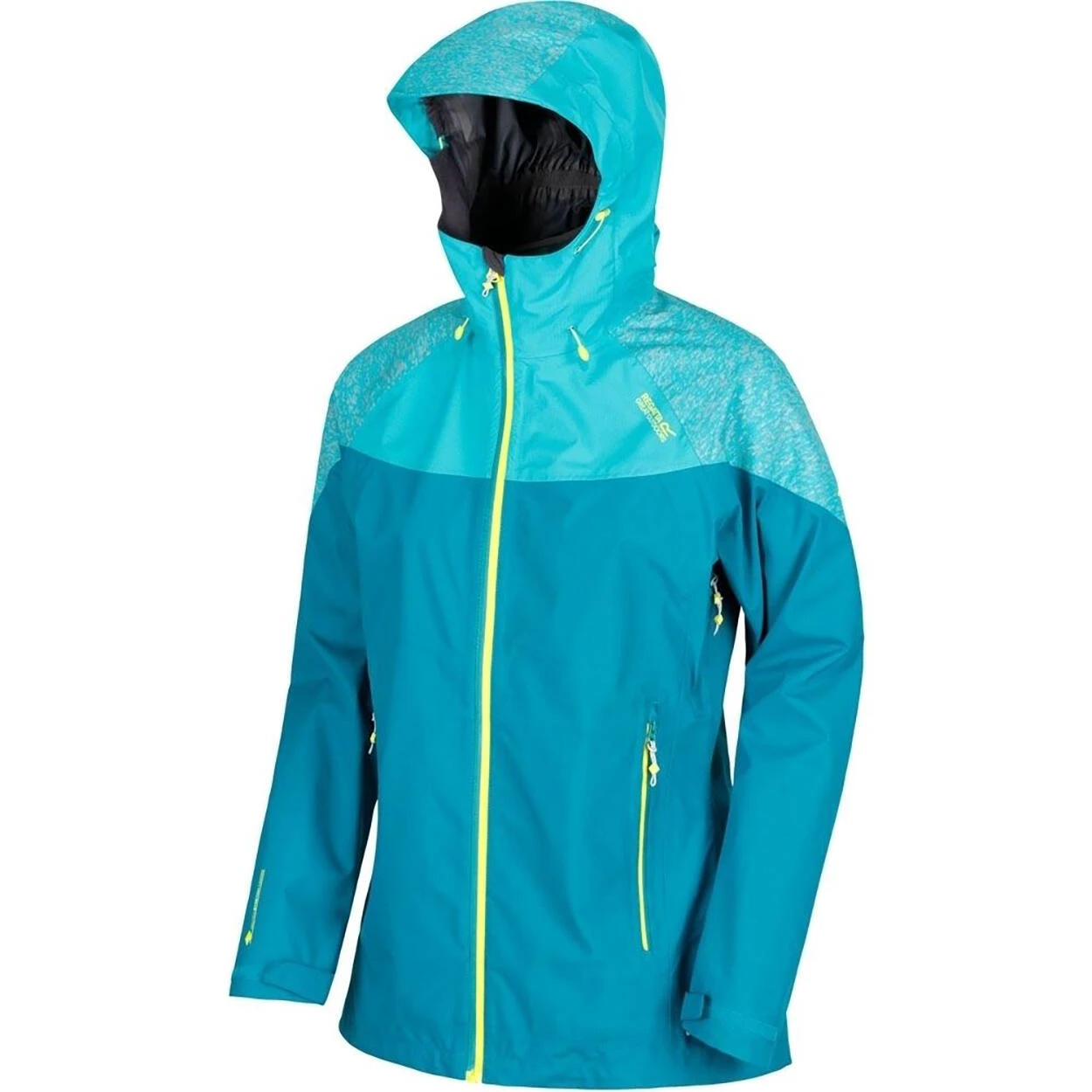 Regatta Womens/Ladies Carletta III Hooded Jacket (Pearl Gentian Blue/Pastel Blue) 2 Regatta Womens/Ladies Carletta III Hooded Jacket (Pearl Gentian Blue/Pastel Blue) - Image 2