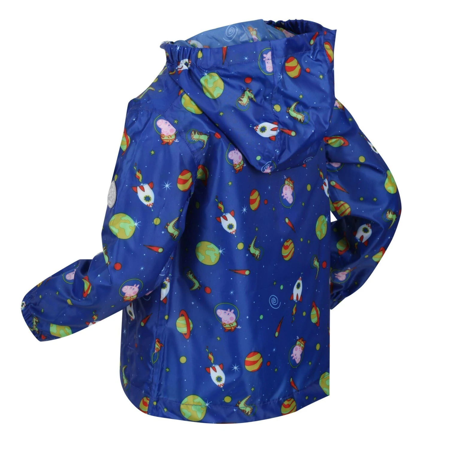 Regatta Childrens/Kids Peppa Pig Cosmic Packaway Raincoat (Surf Spray) 3 Regatta Childrens/Kids Peppa Pig Cosmic Packaway Raincoat (Surf Spray) - Image 3