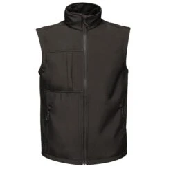 Regatta Mens Octagon 3 Layer Printable Softshell Bodywarmer (Black)