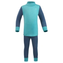 WEDZE Baby Ski Base Layer Top, Undershirt Merino Wool MERIWARM Turquoise 19 WEDZE Baby Ski Base Layer Top, Undershirt Merino Wool MERIWARM Turquoise -Hiking Gear Shop k5057278839ab625d52f8198dc84b8830