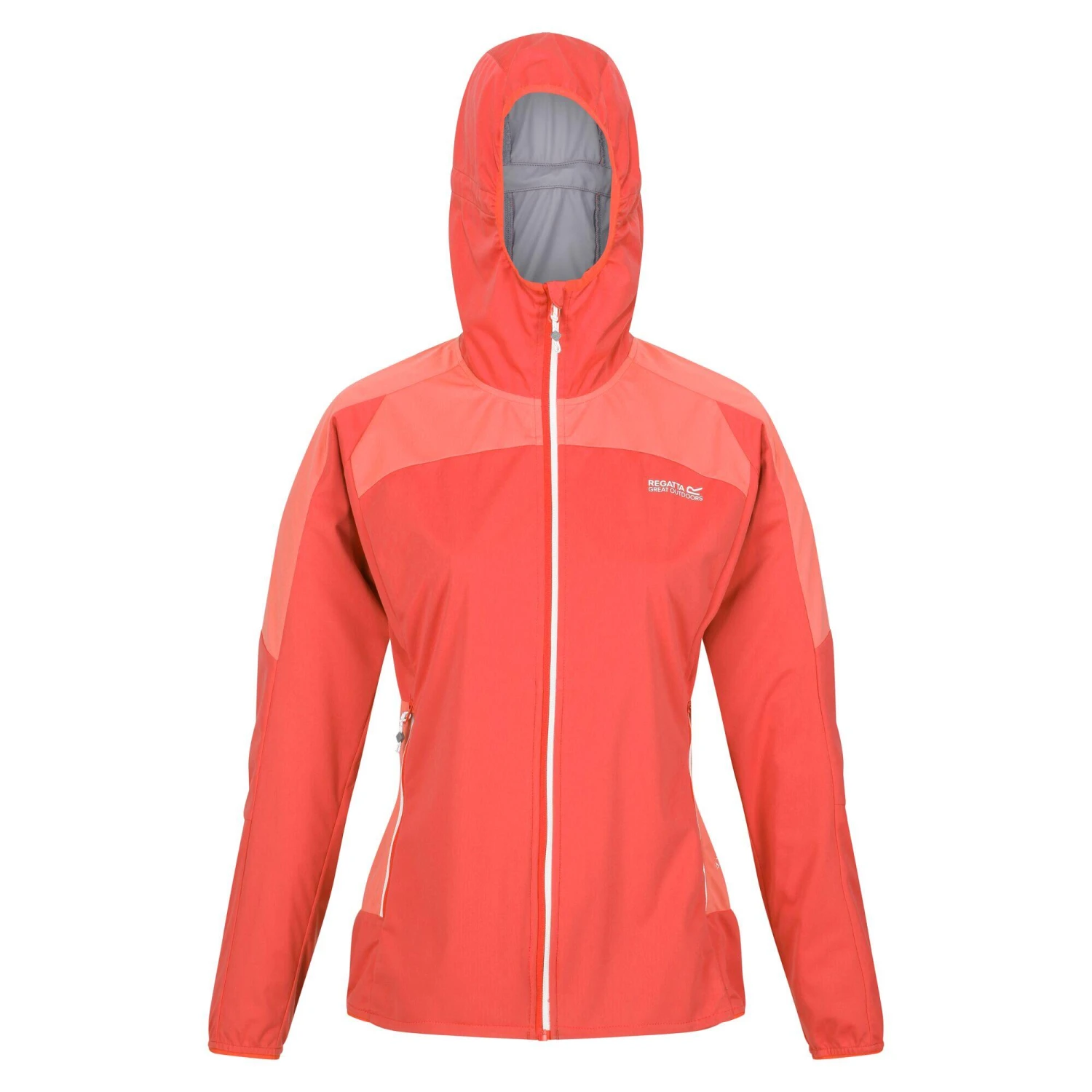 Regatta Womens/Ladies Tarvos IV Softshell Jacket (Neon Peach/Fusion Coral) 1 Regatta Womens/Ladies Tarvos IV Softshell Jacket (Neon Peach/Fusion Coral)