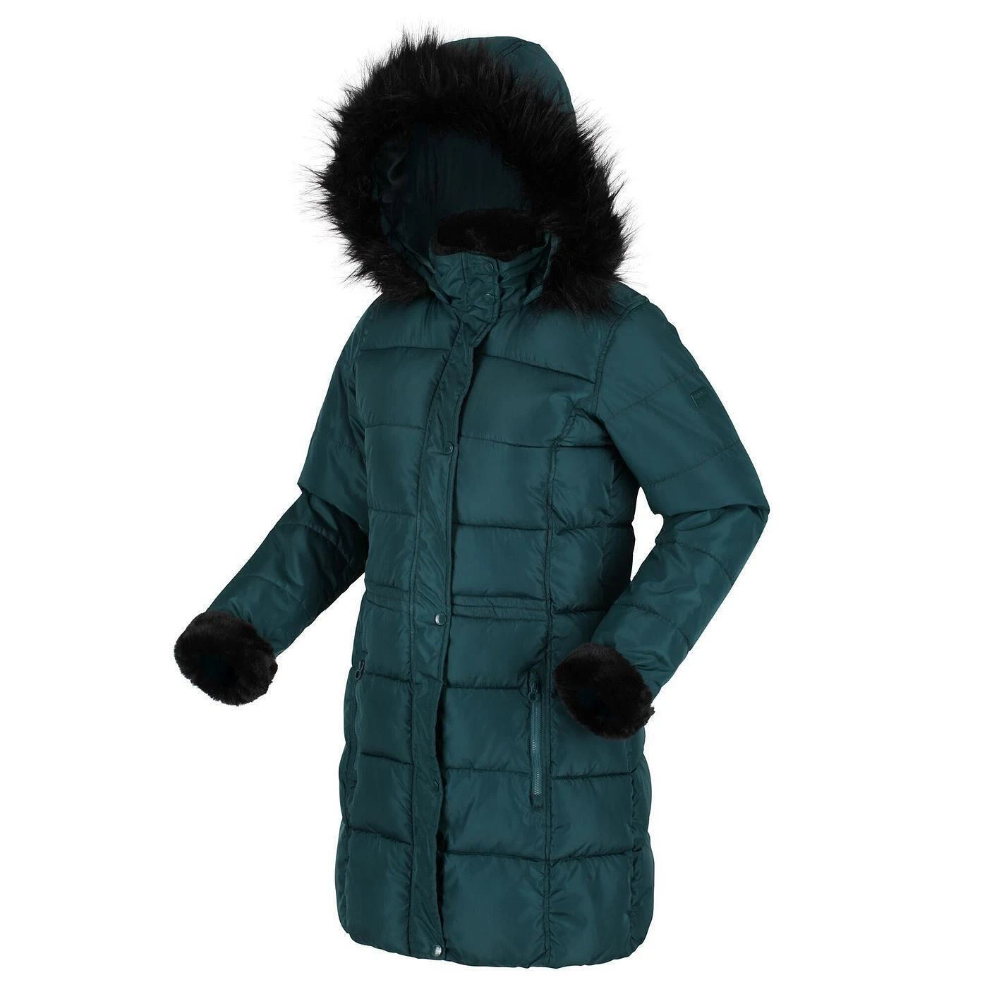 Regatta Womens/Ladies Della Insulated Parka (Evergreen) 4 Regatta Womens/Ladies Della Insulated Parka (Evergreen) - Image 4
