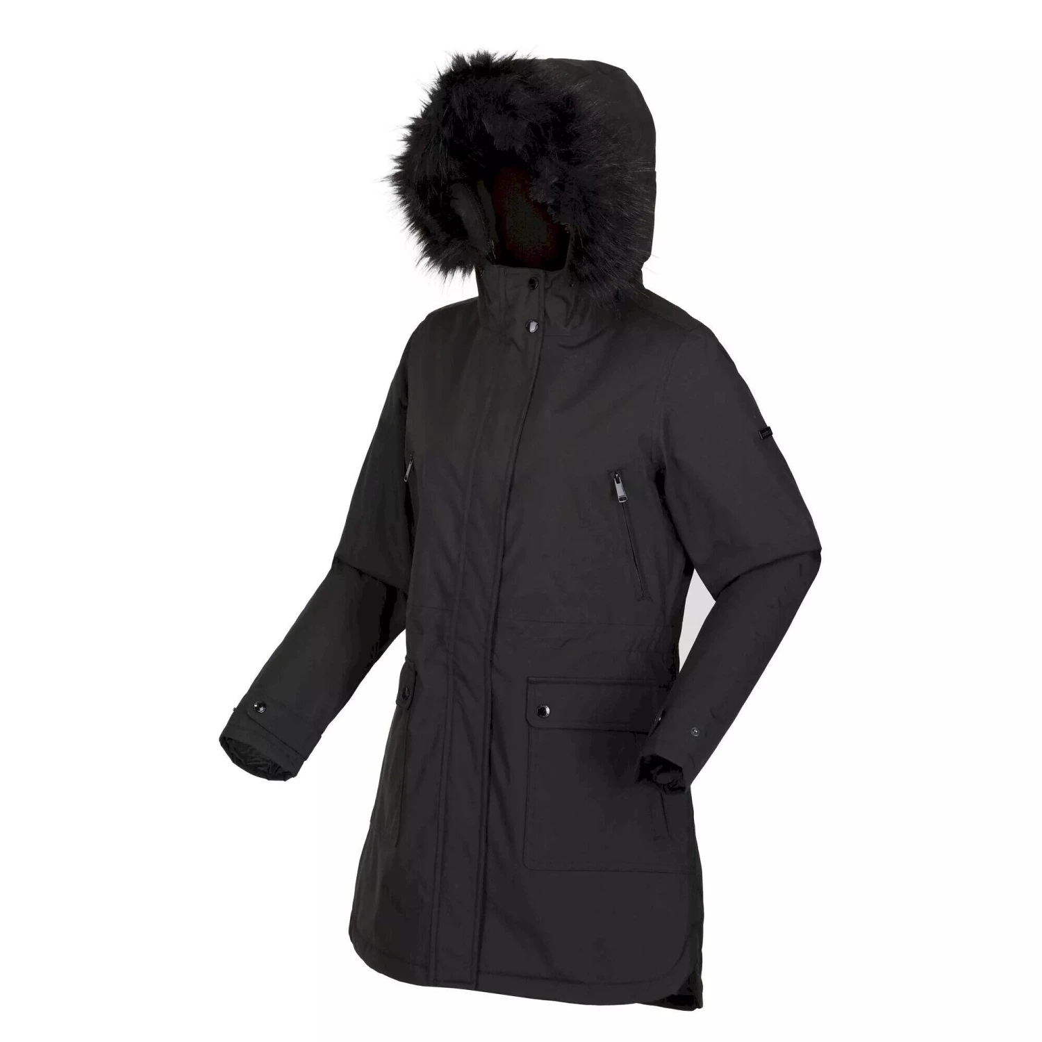 Regatta Womens/Ladies Sabinka Faux Fur Trim Parka (Slate Blue) 16 Regatta Womens/Ladies Sabinka Faux Fur Trim Parka (Slate Blue) - Image 16