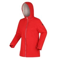Regatta Womens/Ladies Bergonia II Hooded Waterproof Jacket (Molten Red) 23 Regatta Womens/Ladies Bergonia II Hooded Waterproof Jacket (Molten Red) -Hiking Gear Shop k6e4cb290c6b581a4da223b7c3fff85a6