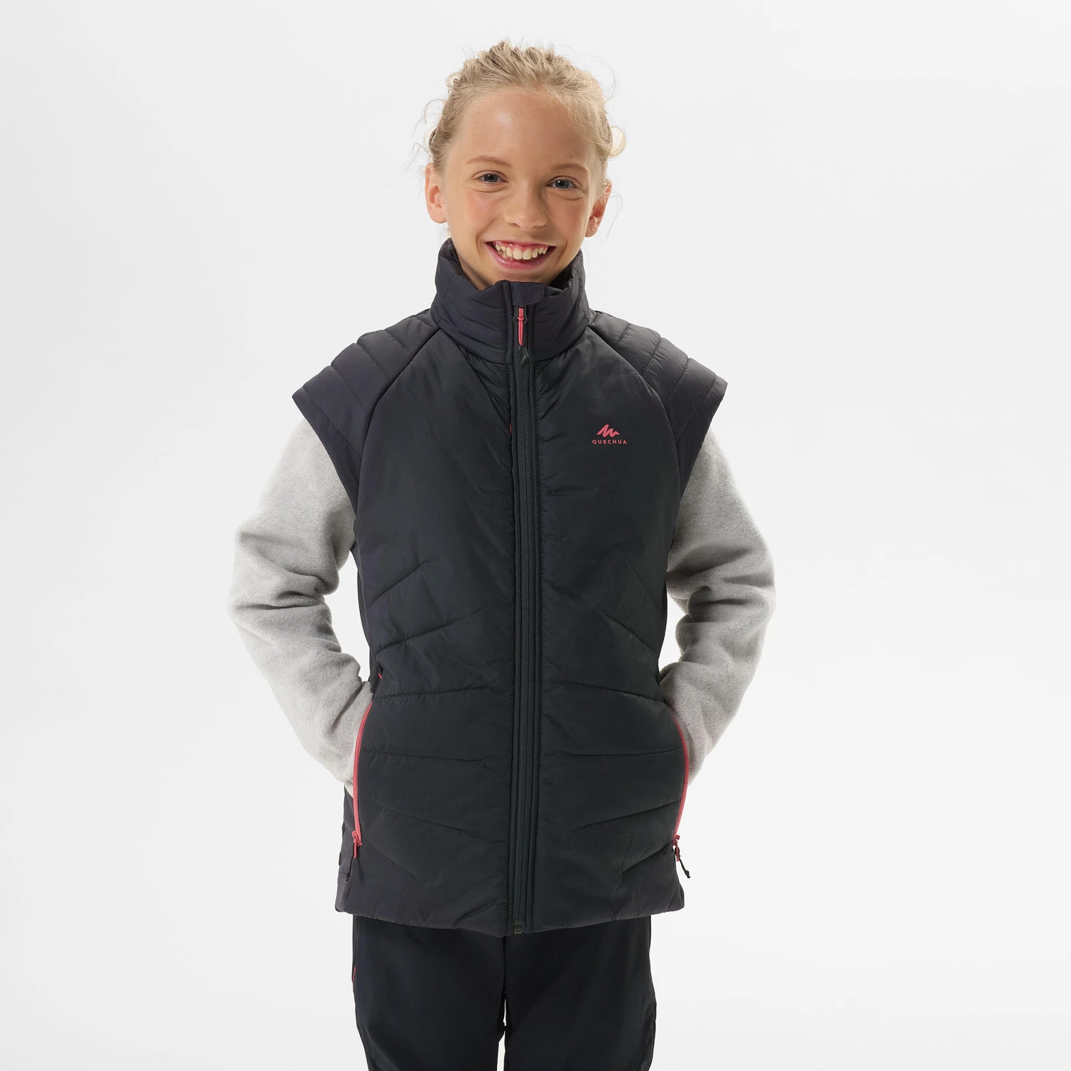 Quechua KIDS’ PADDED HIKING GILET - HYBRID AGED 7-15 4 Quechua KIDS’ PADDED HIKING GILET - HYBRID AGED 7-15 - Image 4