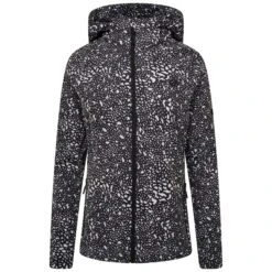 Dare 2b Womens/Ladies Far Out Dotted Soft Shell Jacket (Black/White)