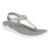 Regatta Womens/Ladies Santa Luna Braided Sandals (Silver/White)