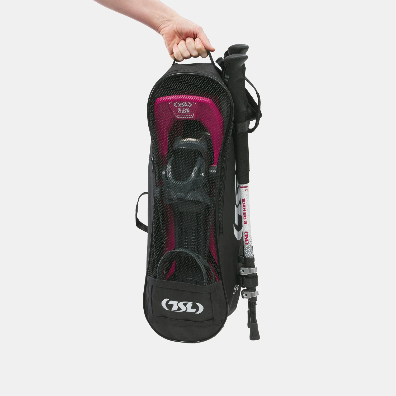 Hiking Snowshoes Pack With Small Deck - TSL 2.08 HIKE - Pink - Aluminium Poles 3 7 Hiking Snowshoes Pack With Small Deck - TSL 2.08 HIKE - Pink - Aluminium Poles 3 - Image 7
