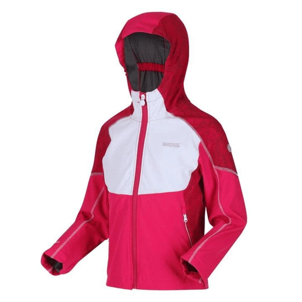 Regatta Childrens/Kids Acidity IV Reflective Hooded Softshell Jacket (Duchess 2 Regatta Childrens/Kids Acidity IV Reflective Hooded Softshell Jacket (Duchess - Image 2
