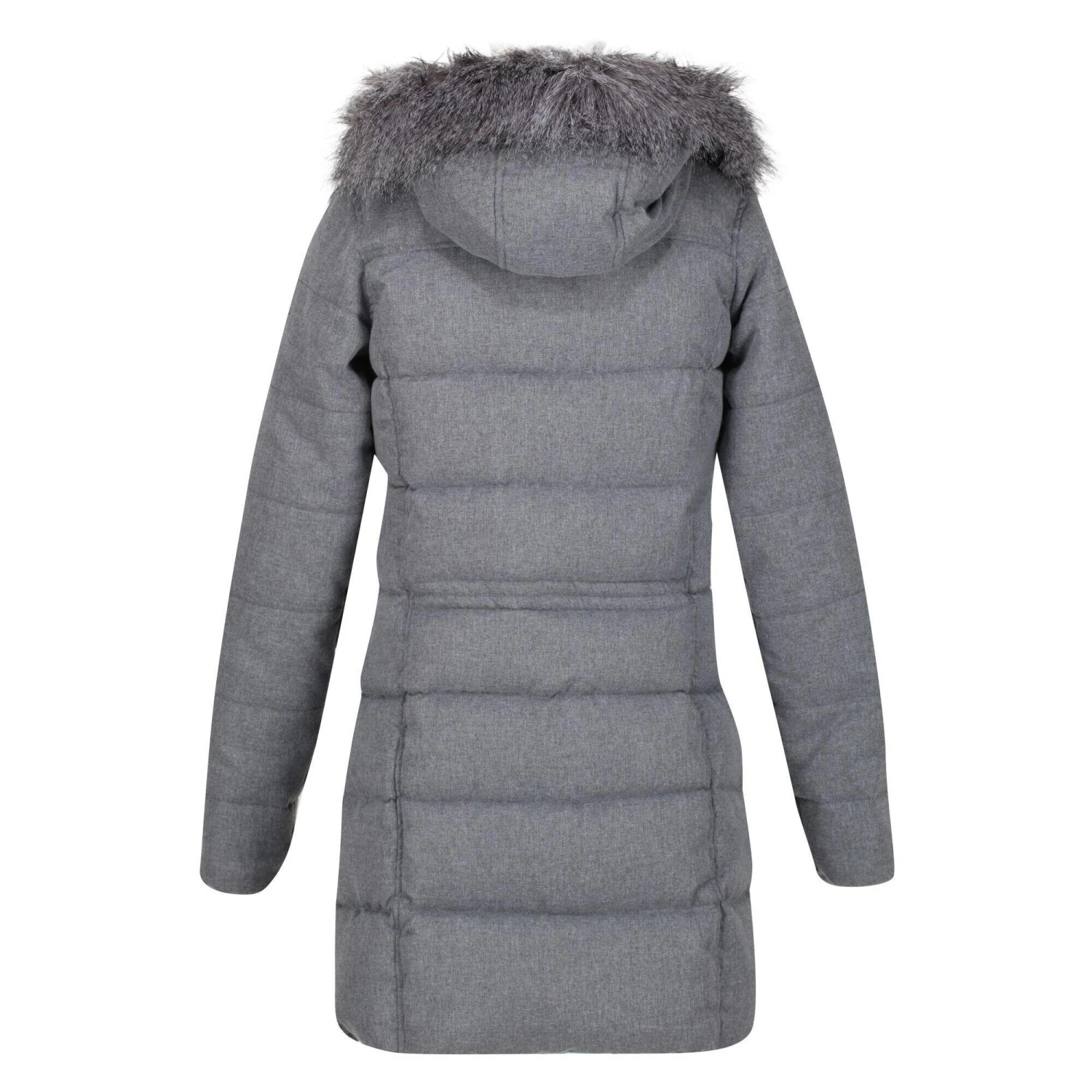Regatta Womens/Ladies Della Wool Effect Insulated Parka (Cyberspace Marl) 2 Regatta Womens/Ladies Della Wool Effect Insulated Parka (Cyberspace Marl) - Image 2