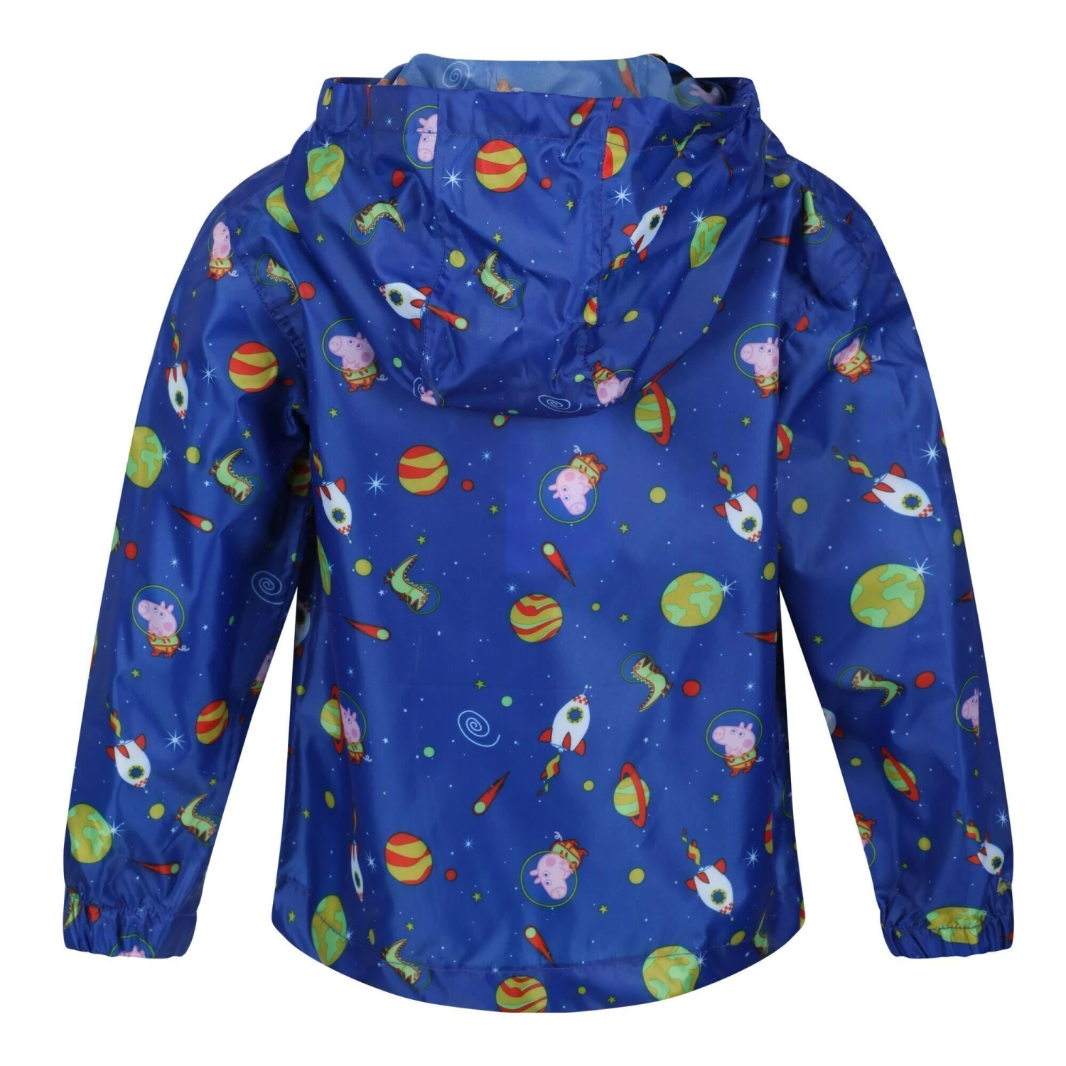 Regatta Childrens/Kids Peppa Pig Cosmic Packaway Raincoat (Surf Spray) 2 Regatta Childrens/Kids Peppa Pig Cosmic Packaway Raincoat (Surf Spray) - Image 2