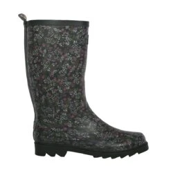 Regatta Womens/Ladies Fairweather Cosy Floral Wellington Boots (Khaki) -Hiking Gear Shop k8b7a023e092370f297e2c0f464428c95