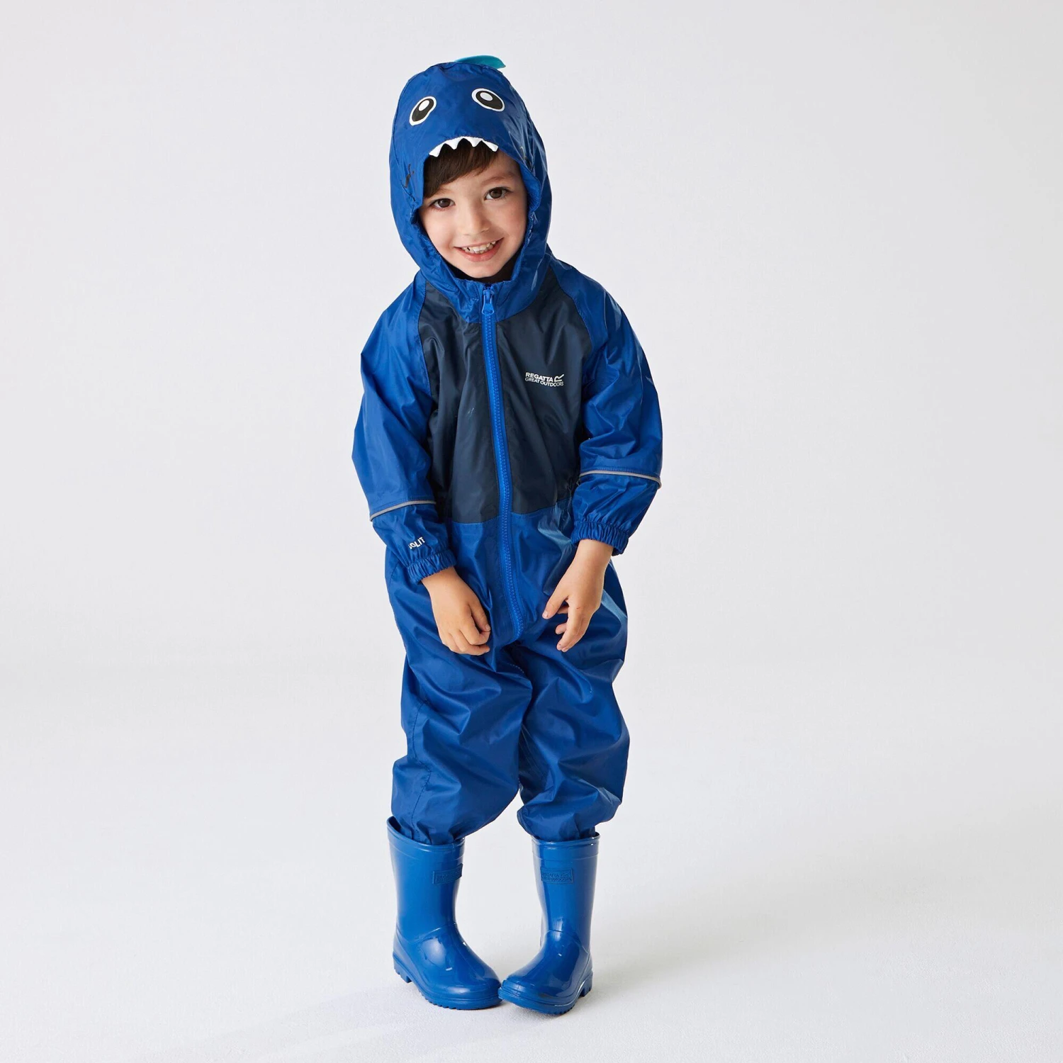 Regatta Kids' Charco Breathable Waterproof Puddle Suit 5 Regatta Kids' Charco Breathable Waterproof Puddle Suit - Image 5