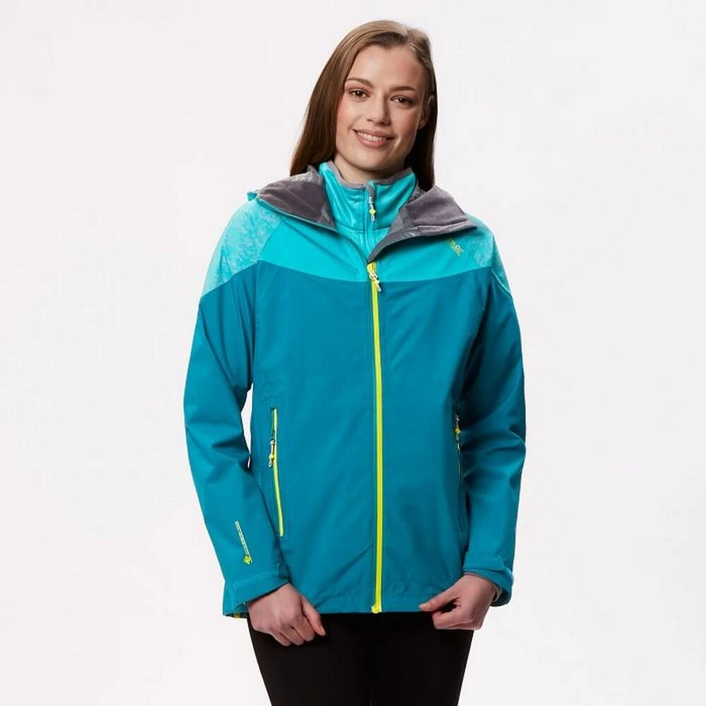 Regatta Womens/Ladies Carletta III Hooded Jacket (Pearl Gentian Blue/Pastel Blue) 1 Regatta Womens/Ladies Carletta III Hooded Jacket (Pearl Gentian Blue/Pastel Blue)
