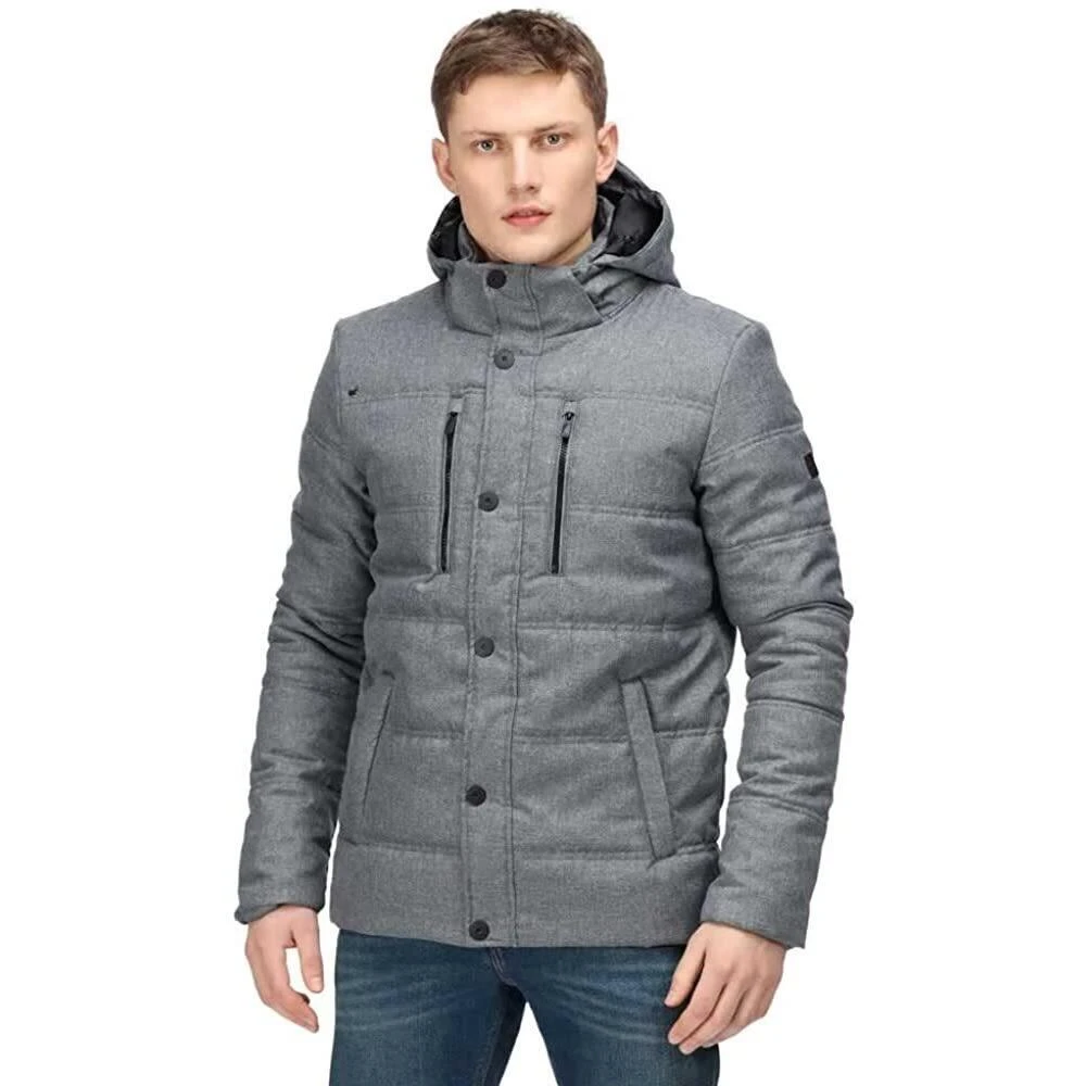 Regatta Mens Aleksander Marl Insulated Parka (Rhino) 1 Regatta Mens Aleksander Marl Insulated Parka (Rhino)