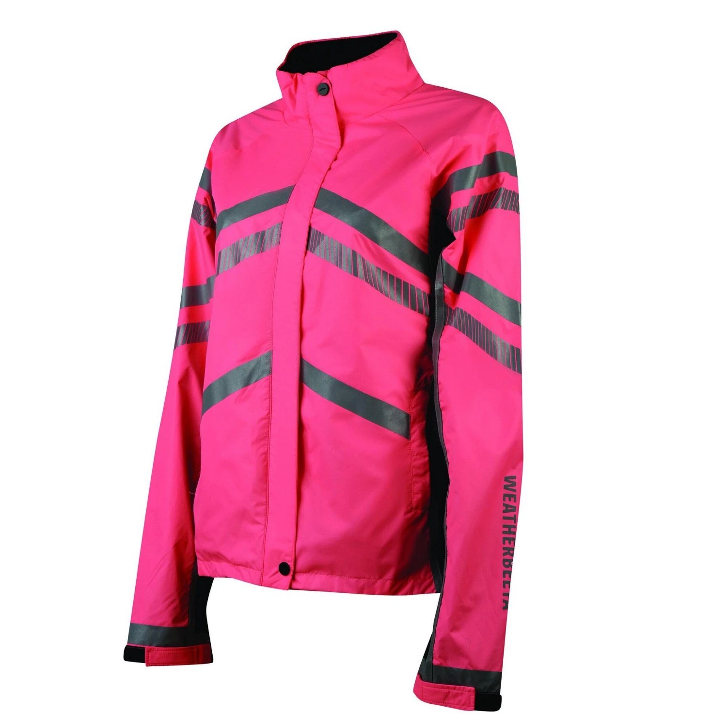 Weatherbeeta Unisex Adult Reflective Lightweight Waterproof Jacket (Hi Vis Pink) 1 Weatherbeeta Unisex Adult Reflective Lightweight Waterproof Jacket (Hi Vis Pink)