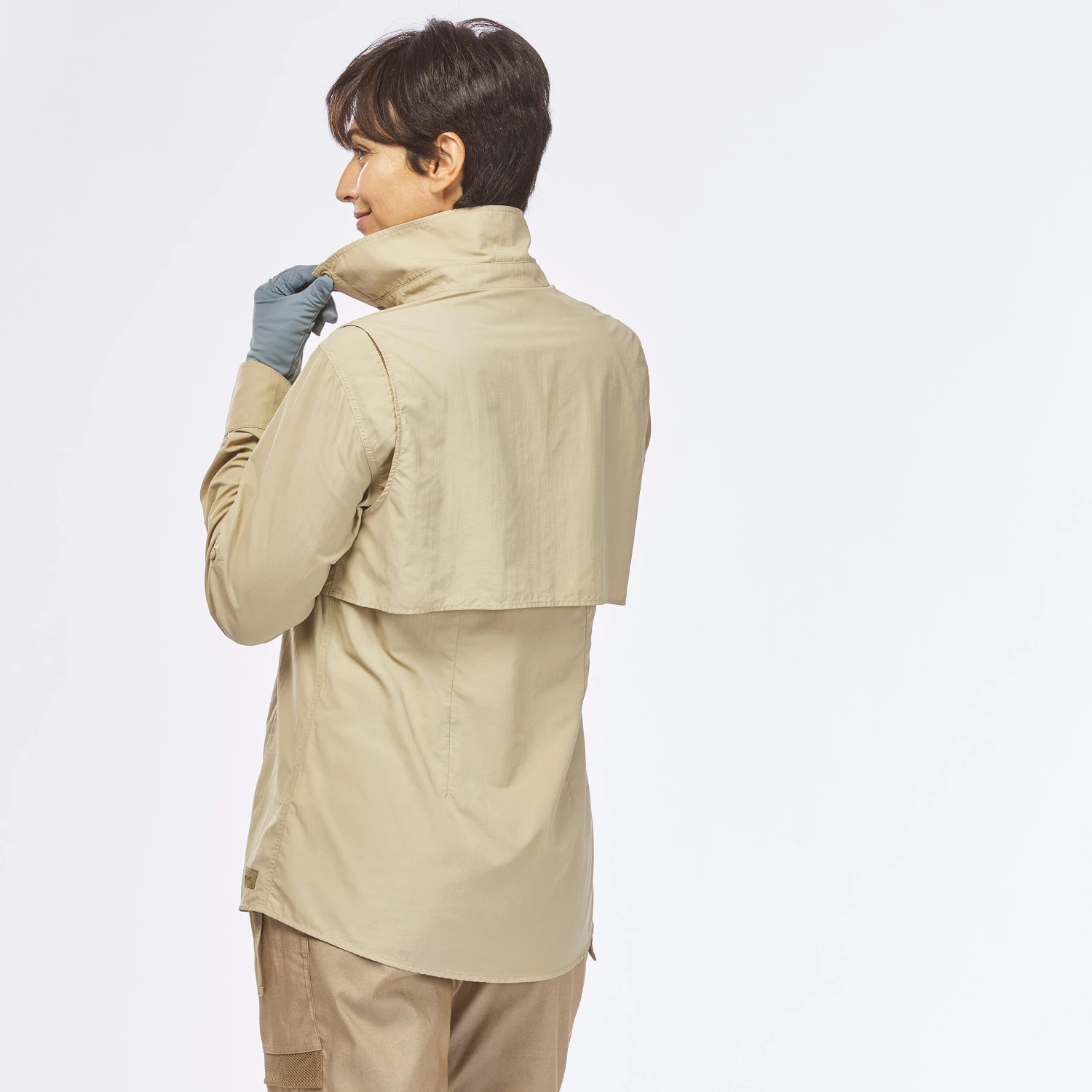 Women's Anti-UV Long-sleeved Desert Trekking Shirt DESERT 900 7 Women's Anti-UV Long-sleeved Desert Trekking Shirt DESERT 900 - Image 7