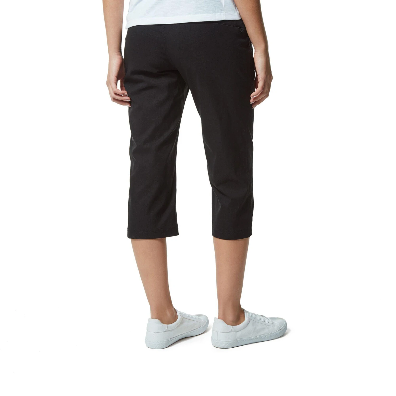 Craghoppers Womens/Ladies Kiwi Pro II Cropped Trousers (Black) 2 Craghoppers Womens/Ladies Kiwi Pro II Cropped Trousers (Black) - Image 2