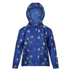 Regatta Childrens/Kids Peppa Pig Cosmic Packaway Raincoat (Surf Spray)