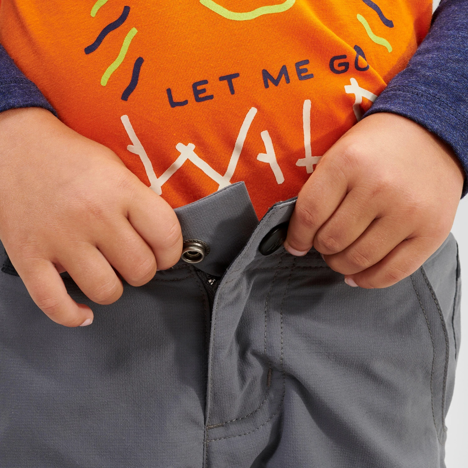 Quechua Kids' Hiking Zip-Off Trousers MH500 2 8 Quechua Kids' Hiking Zip-Off Trousers MH500 2 - Image 8