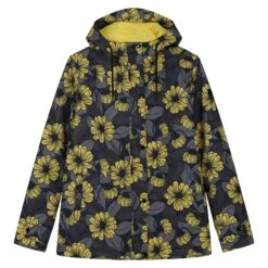 Regatta Womens/Ladies Orla Kiely Waterproof Winter Raincoat (Heligan Yellow)