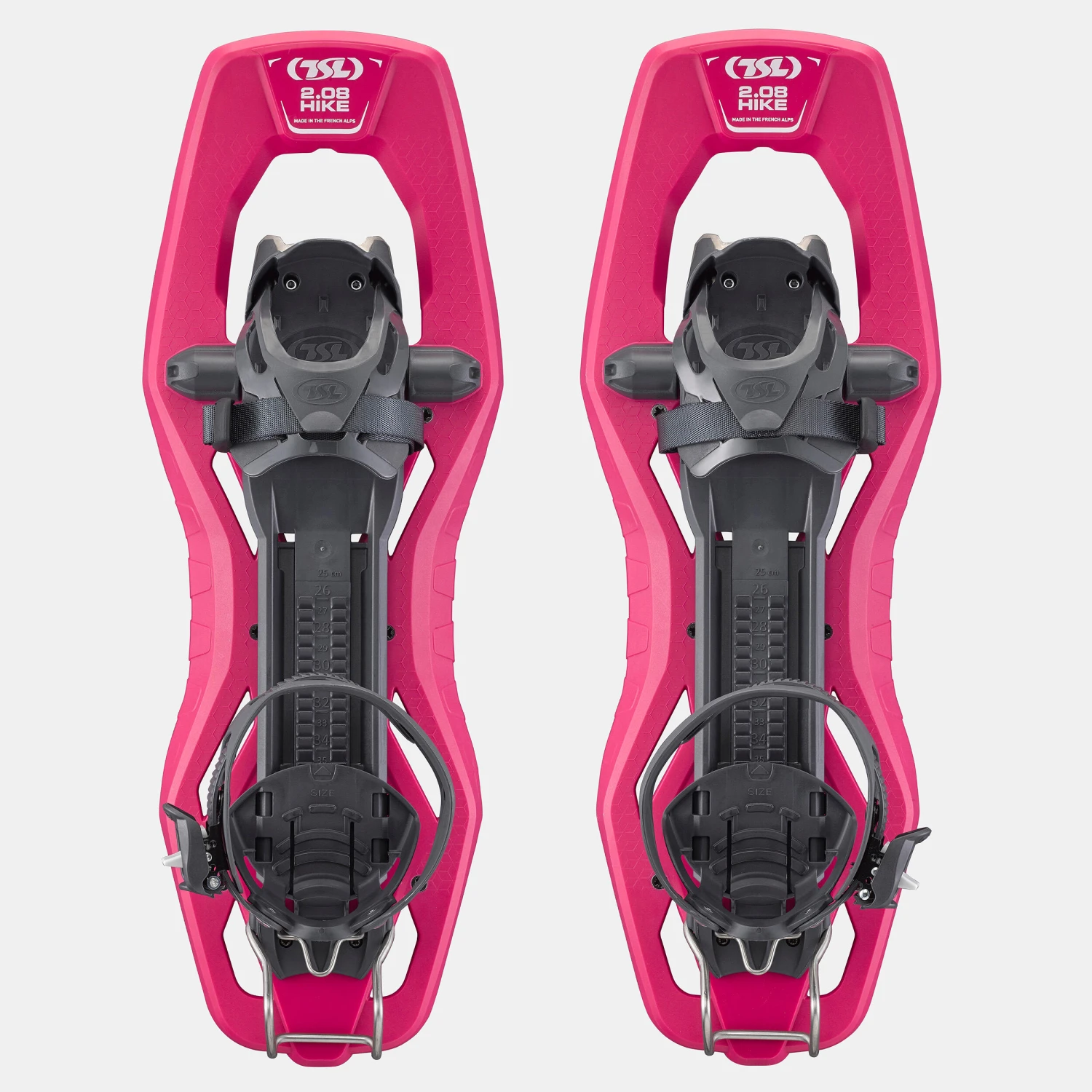 Hiking Snowshoes Pack With Small Deck - TSL 2.08 HIKE - Pink - Aluminium Poles 3 3 Hiking Snowshoes Pack With Small Deck - TSL 2.08 HIKE - Pink - Aluminium Poles 3 - Image 3