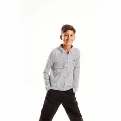 Craghoppers NosiLIfe Childrens/Kids Ryley Hoody (Blue Navy Stripe) -Hiking Gear Shop kd2f70d04b072221c8c346e31de5698f1