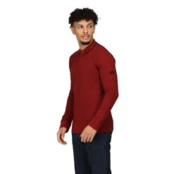 Regatta Mens Leaonzo LongSleeved Polo Shirt (Syrah Red) -Hiking Gear Shop kd46b6870f6559b9f716debf58c84c3e2
