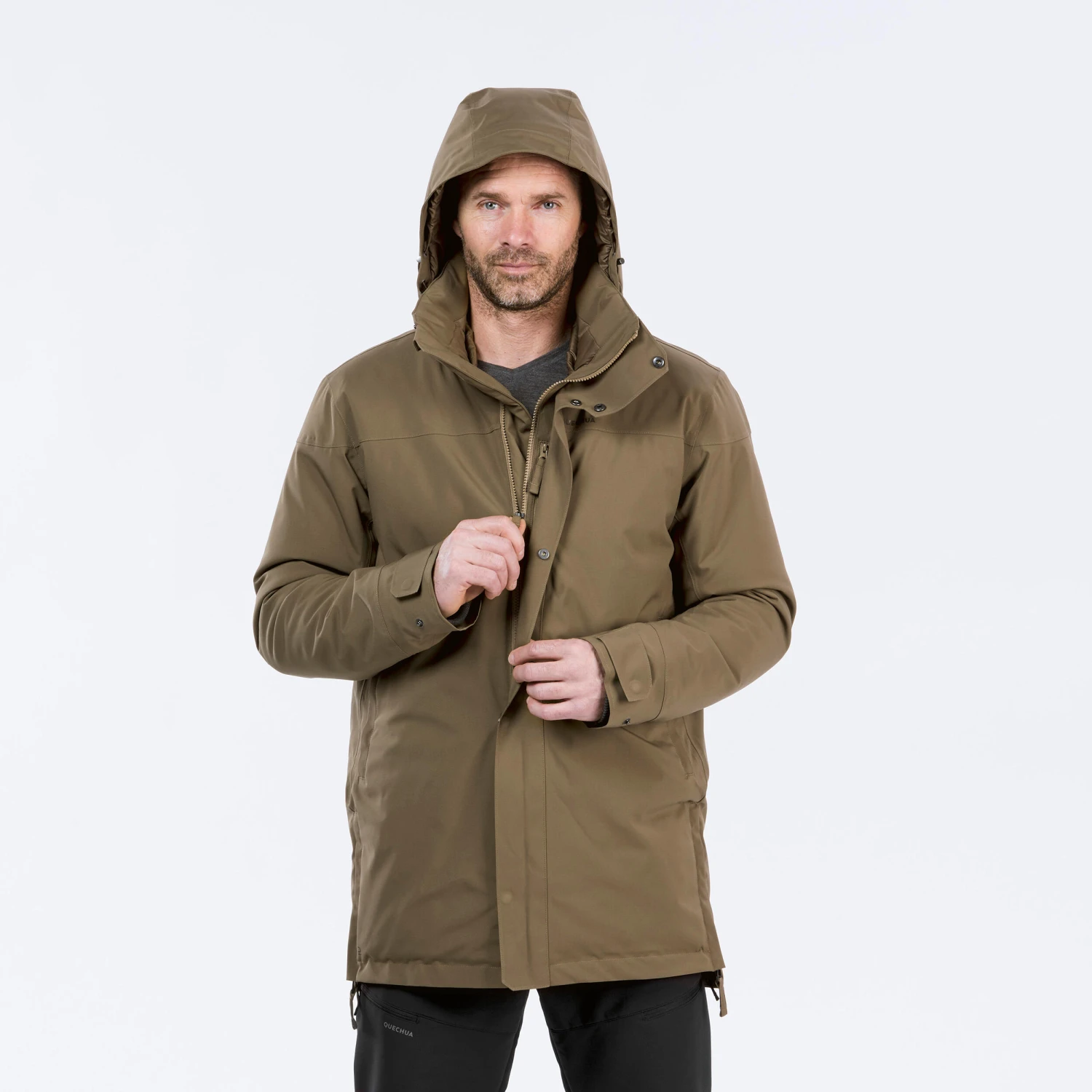 Quechua MEN'S HIKING WATERPROOF WINTER PARKA - SH500 2 Quechua MEN'S HIKING WATERPROOF WINTER PARKA - SH500 - Image 2