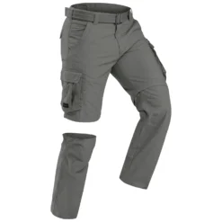 Men's Travel Trekking Zip-Off Cargo Trousers - Travel 100 Zip-Off