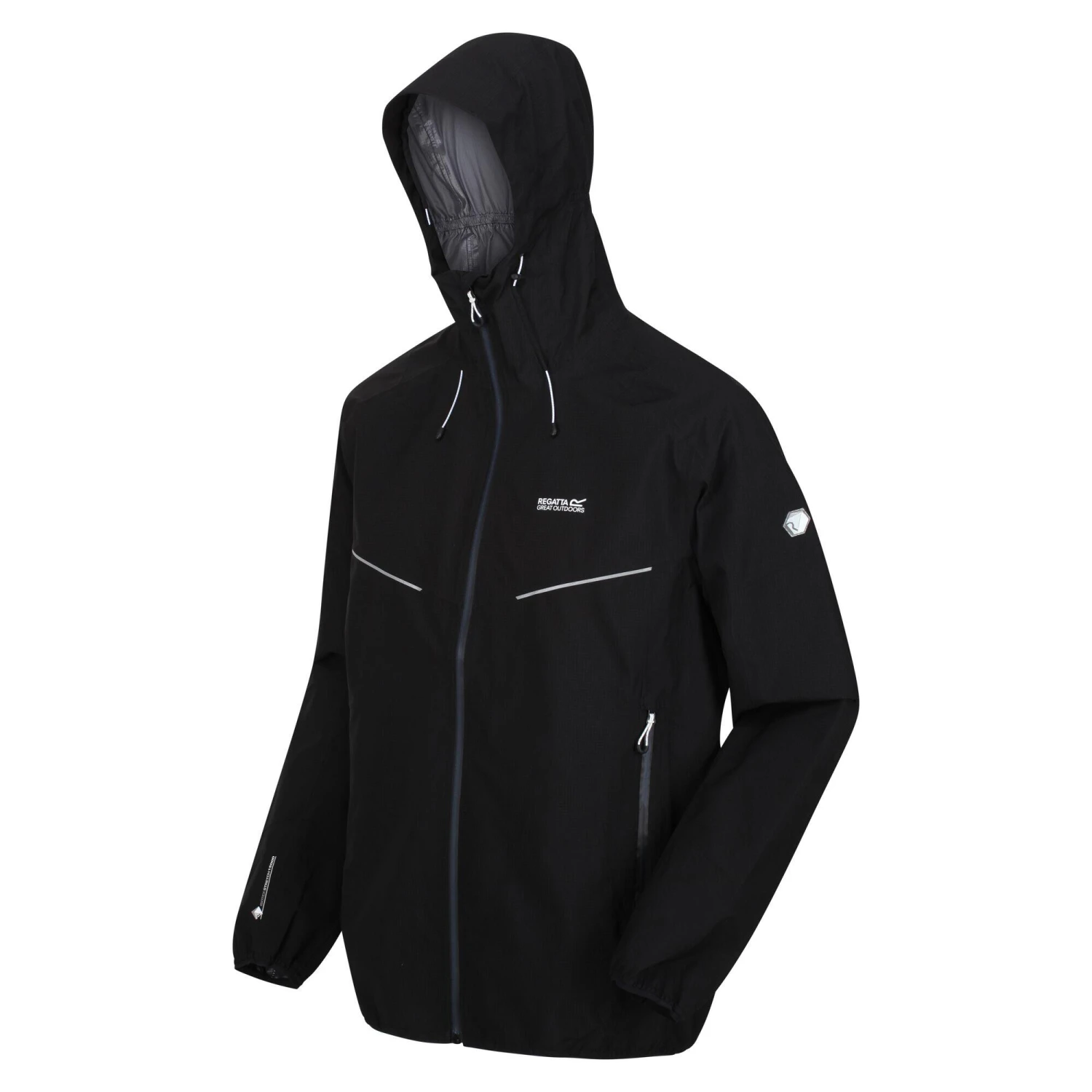Regatta Mens Imber VII Waterproof Jacket (Black) 2 Regatta Mens Imber VII Waterproof Jacket (Black) - Image 2
