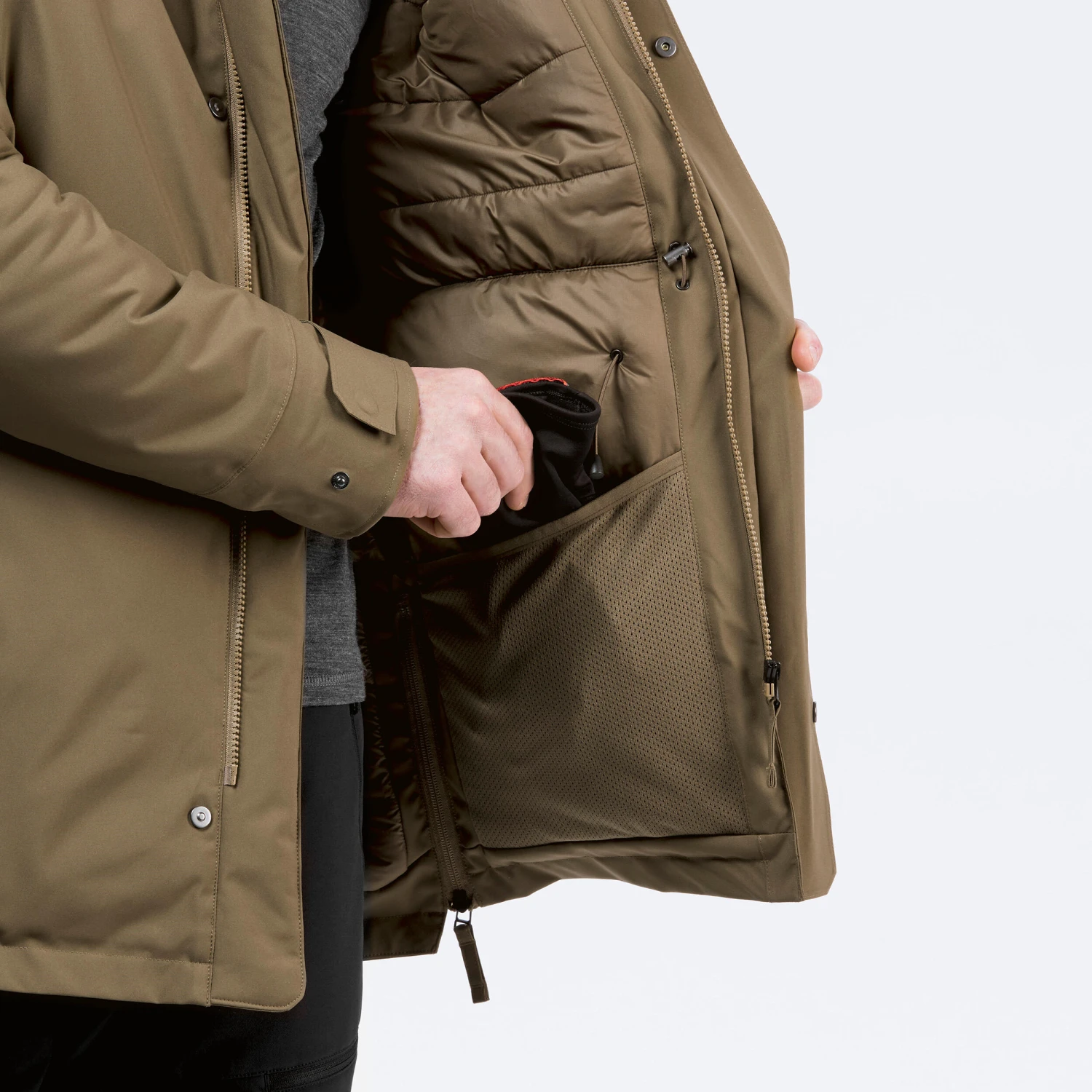 Quechua MEN'S HIKING WATERPROOF WINTER PARKA - SH500 7 Quechua MEN'S HIKING WATERPROOF WINTER PARKA - SH500 - Image 7